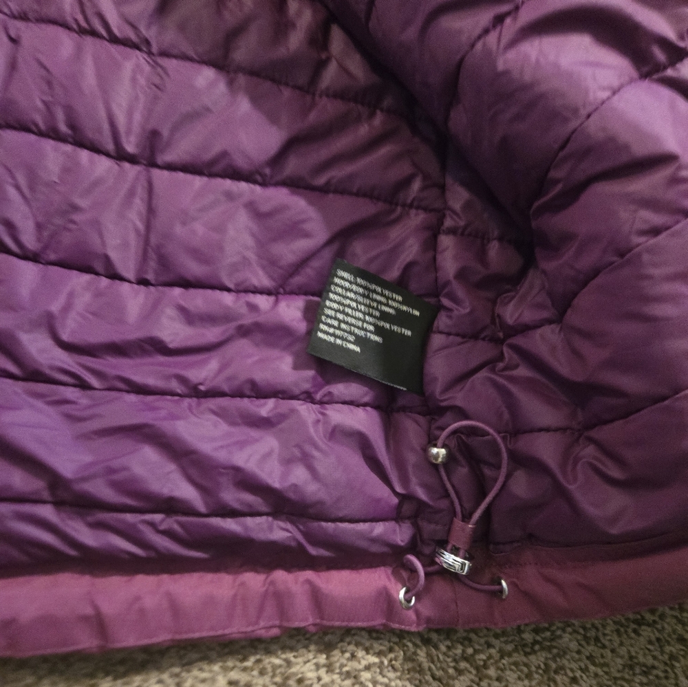 Gerry purple winter jacket w/ detachable snapped hood Womens XL - Picture 6 of 11